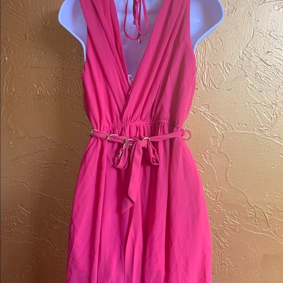 Pink Egyptian Princess Dress w/ Gold Braided Belt - Picture 3 of 5